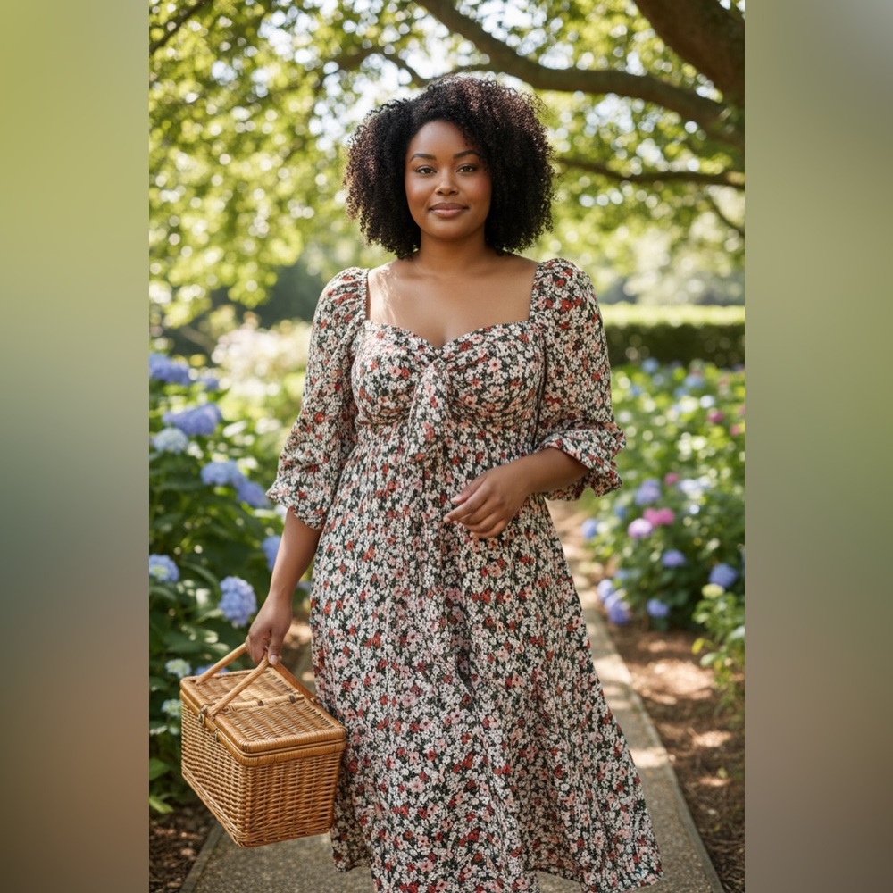 Floral Print Women's Dress
